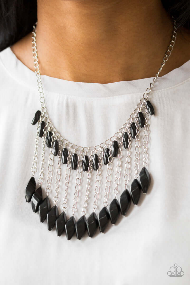 Paparazzi Accessories ❋Venturous Vibes - Black Necklace❋ Flat Rate Ship $4.50❋ - Image #2
