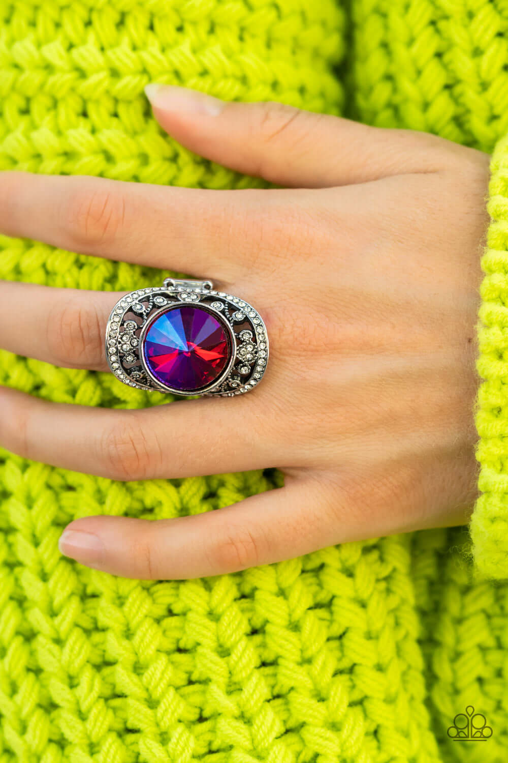 Paparazzi Accessories ❋Galactic Garden - Pink Ring❋ Flat Rate Ship $4.50❋ - Image #2