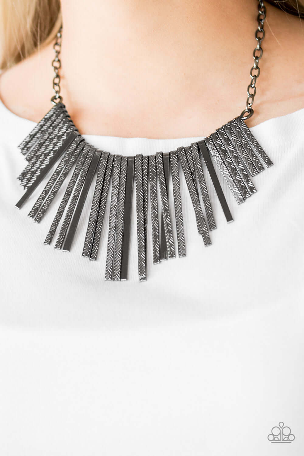 Paparazzi Accessories ✽ Welcome To The Pack - Black Necklace✽Flat Rate Ship $4.50✽ - Image #2