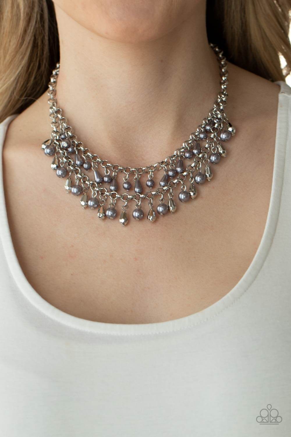 Paparazzi Accessories ❋Big Money - Silver Necklace❋ Flat Rate Ship $4.50❋ - Image #2