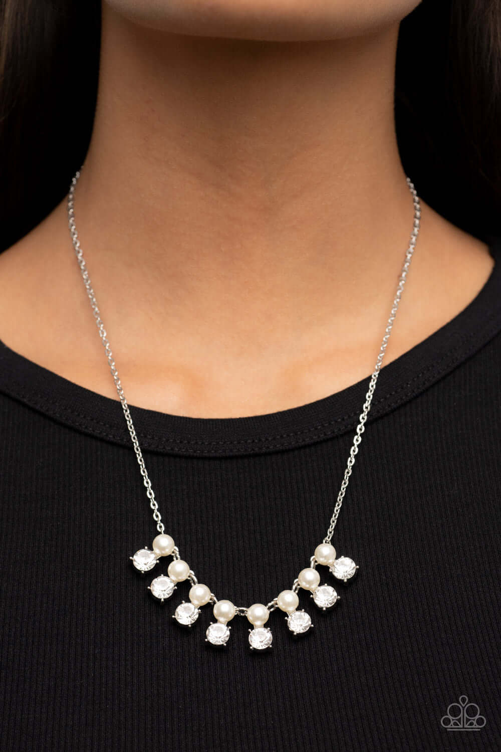 Paparazzi Accessories ❋Dashingly Duchess - White Necklace❋ Flat Rate Ship $4.50❋ - Image #2