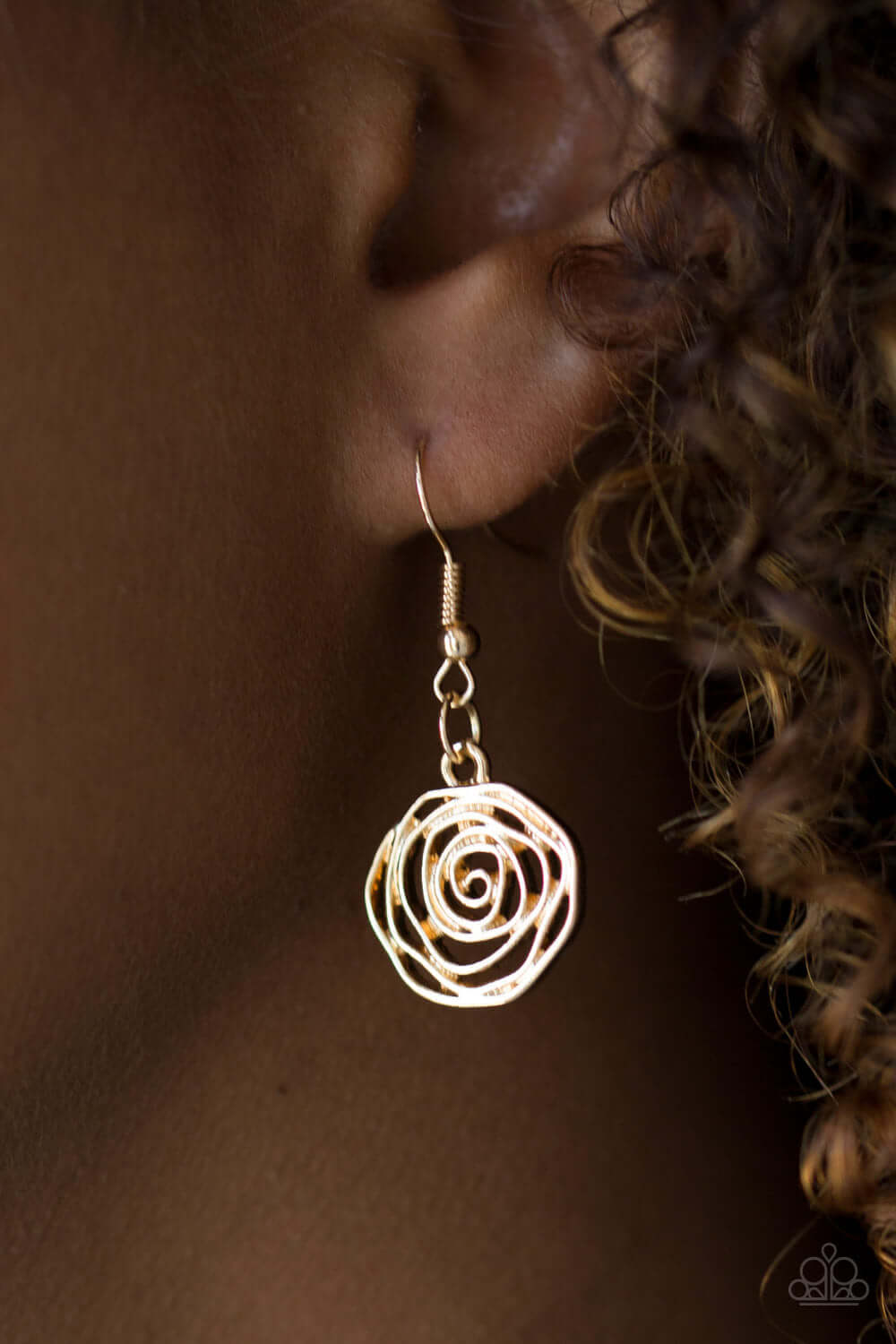 Paparazzi Accessories ✽ Rosy Rosette - Gold Necklace✽Flat Rate Ship $4.50✽ - Image #3