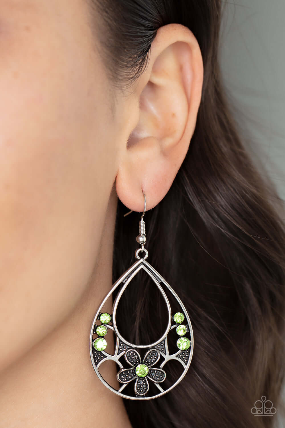 Paparazzi Accessories ❋Meadow Marvel - Green Earrings❋ Flat Rate Ship $4.50❋ - Image #2