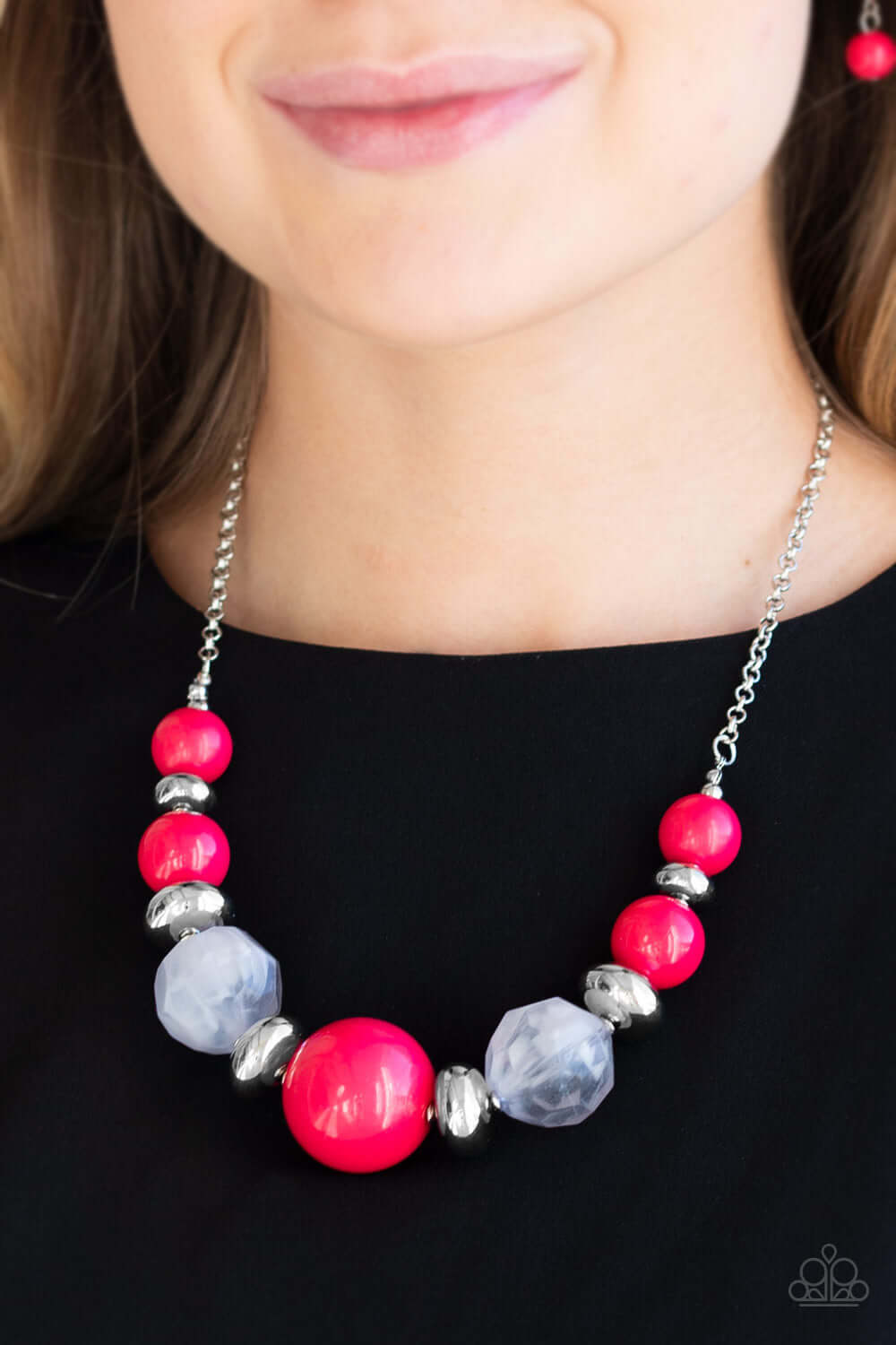 Paparazzi Accessories ✽ Daytime Drama - Pink Necklace✽Flat Rate Ship $4.50✽ - Image #2