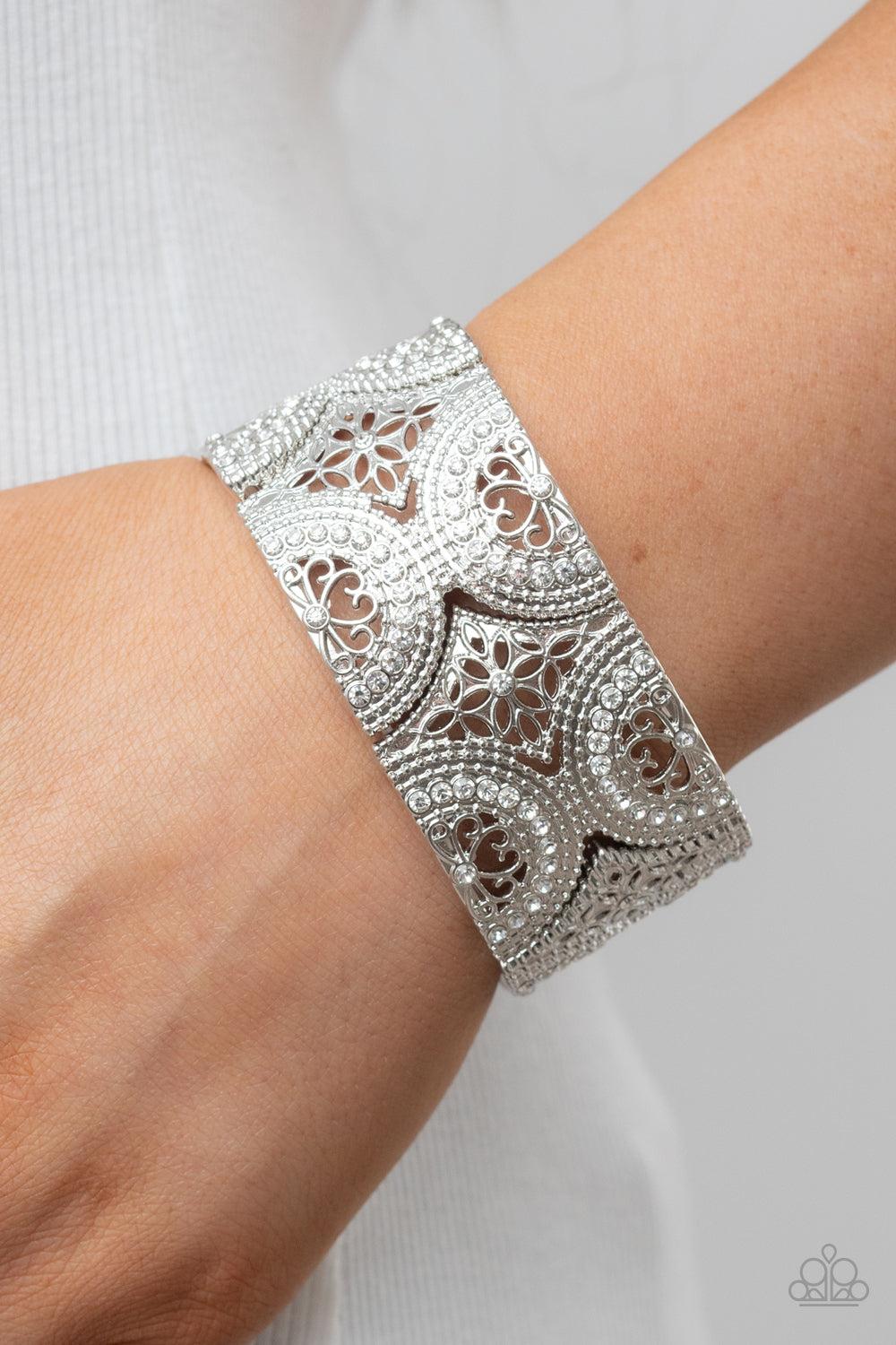 Paparazzi Accessories ❋Wheeling and Dealing - White Bracelet❋ Flat Rate Ship $4.50❋ - Image #2