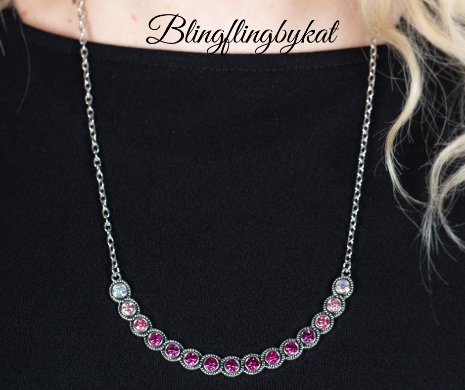 Paparazzi Accessories ❋Throwing SHADES - Pink Necklace❋ Flat Rate Ship $4.50❋ - Image #2