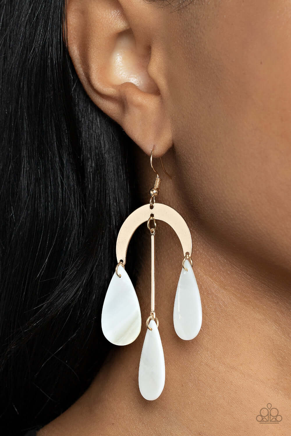 Paparazzi Accessories ❋Atlantis Ambience - Gold Earrings❋ Flat Rate Ship $4.50❋ - Image #2
