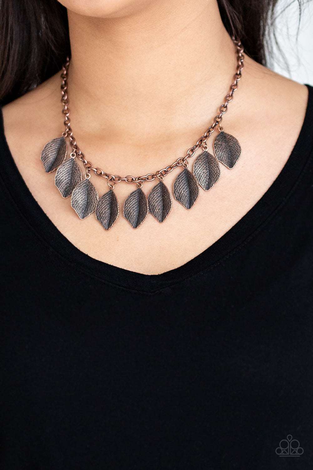 Paparazzi Accessories ✽ A True Be-LEAF-er - Copper Necklace✽Flat Rate Ship $4.50✽