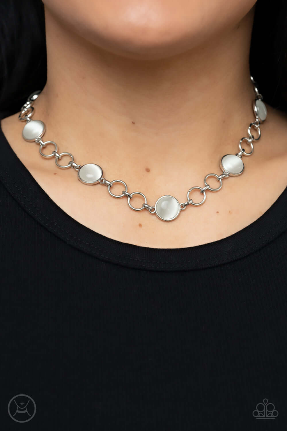Paparazzi Accessories ❋Dreamy Distractions - White Necklace❋ Flat Rate Ship $4.50❋ - Image #2