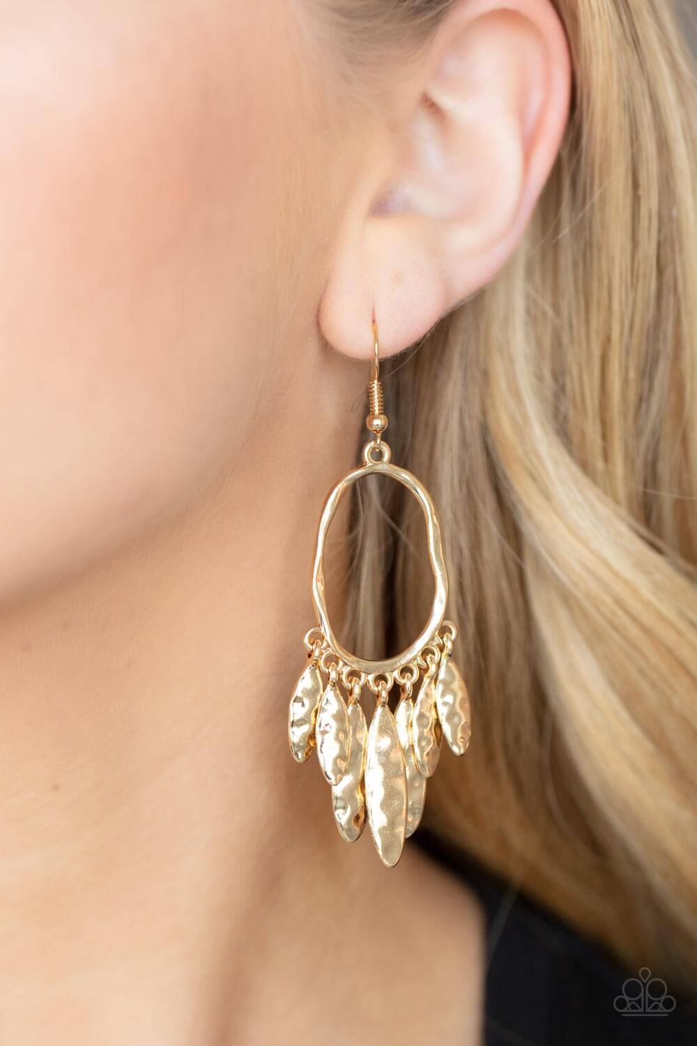 Paparazzi Accessories ❋Artisan Aria - Gold Earrings❋ Flat Rate Ship $4.50❋ - Image #2
