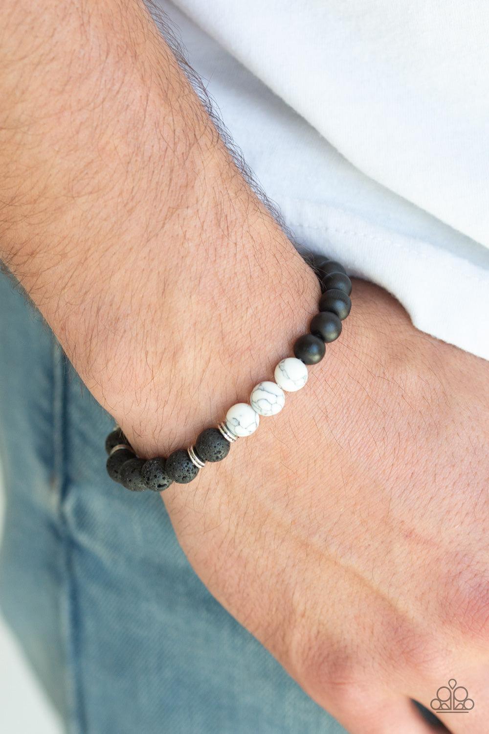 Paparazzi Accessories ✽ Karma - White Bracelet✽Flat Rate Ship $4.50✽ - Image #2