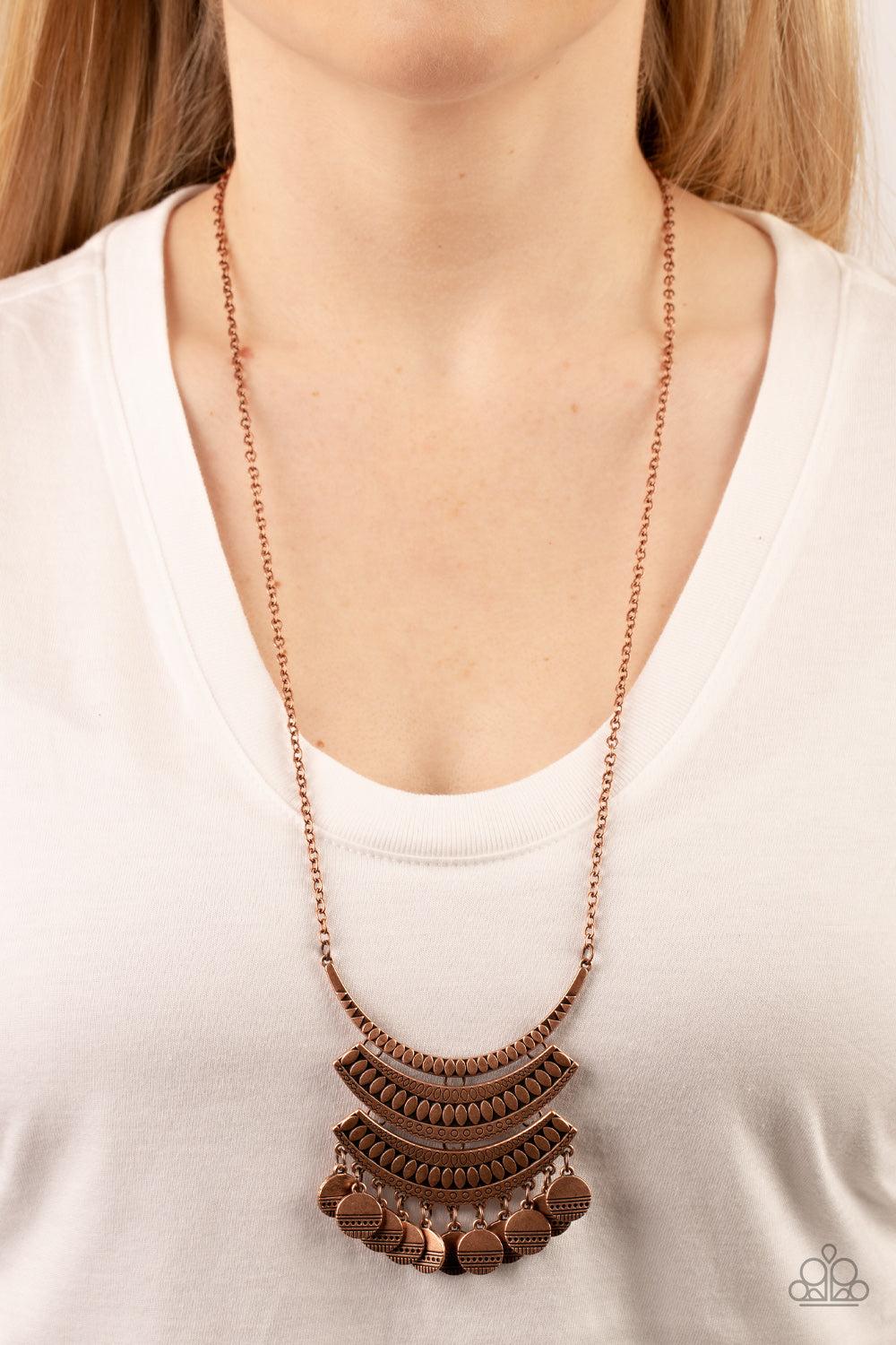 Paparazzi Accessories ❋Under the EMPRESS-ion - Copper Necklace❋ Flat Rate Ship $4.50❋ - Image #2