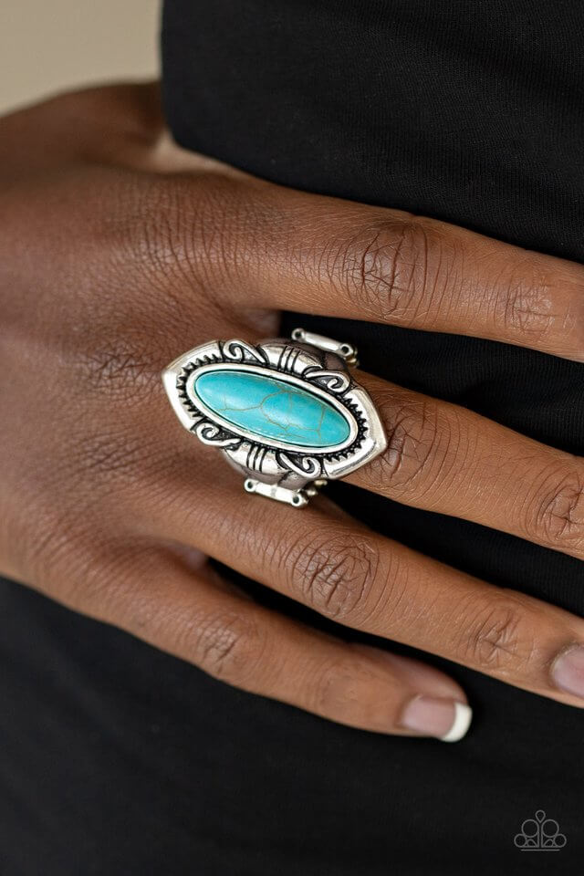 Paparazzi Accessories ❋Santa Fe Serenity - Blue Ring❋ Flat Rate Ship $4.50❋ - Image #2