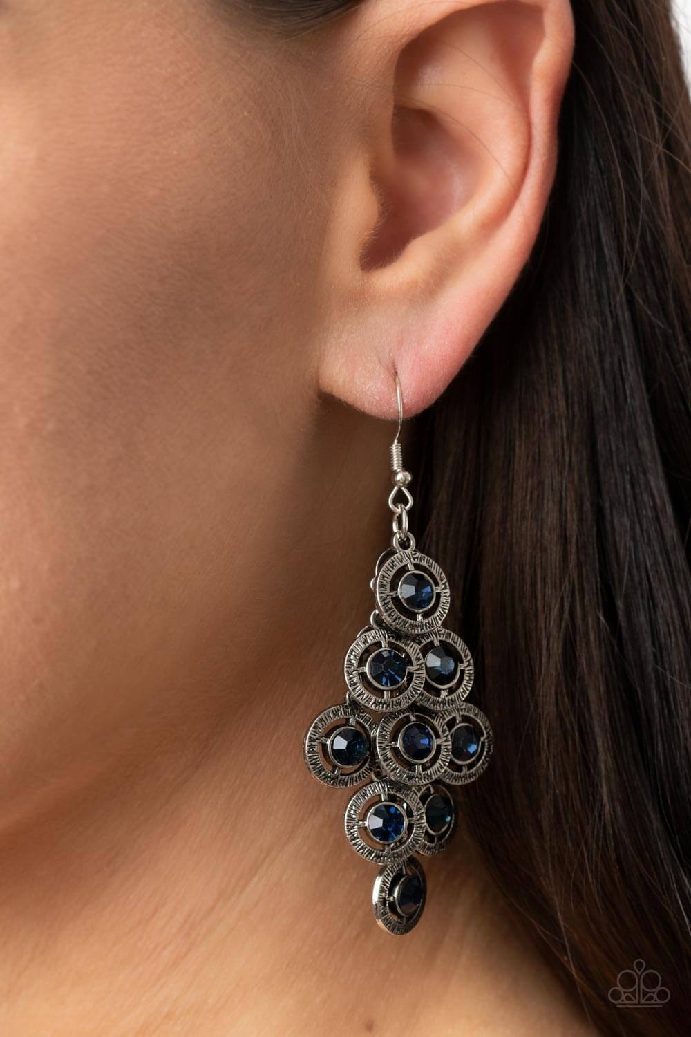 Paparazzi Accessories ❋Constellation Cruise - Blue Earrings❋ Flat Rate Ship $4.50❋ - Image #2