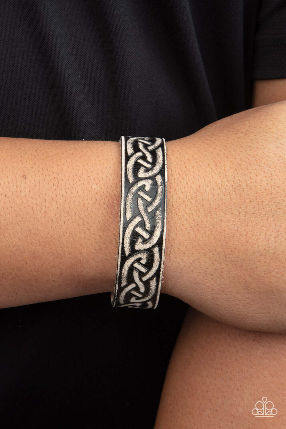 Paparazzi Accessories ❋Rebel Runes - Black Bracelet❋ Flat Rate Ship $4.50❋ - Image #2