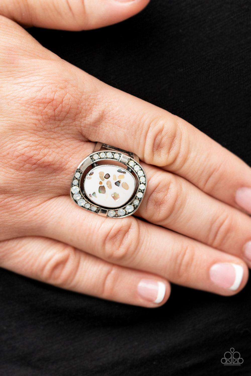 Paparazzi Accessories ❋Beach Bijou - White Ring❋ Flat Rate Ship $4.50❋ - Image #2