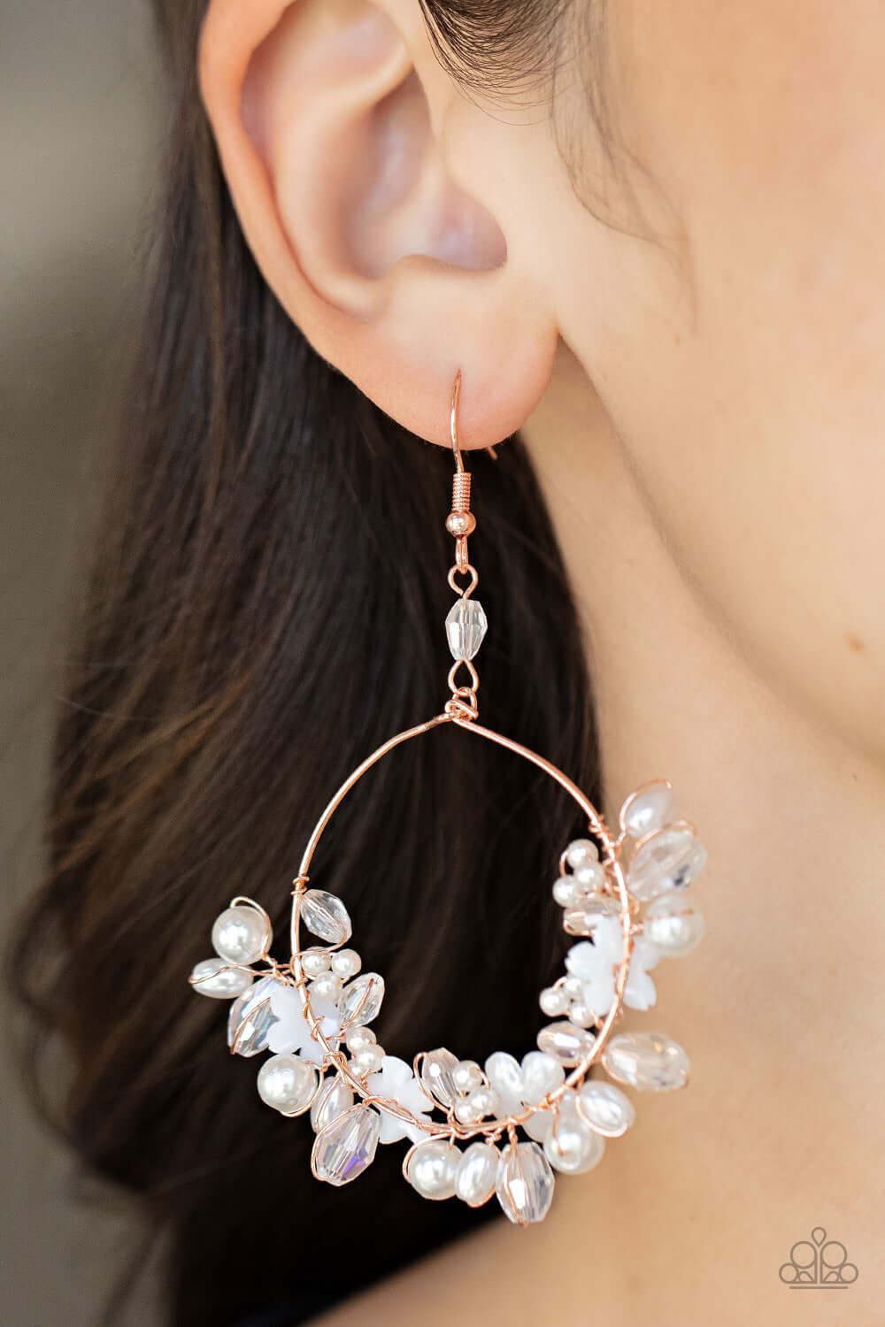 Paparazzi Accessories ❋Floating Gardens - Copper Earrings❋ Flat Rate Ship $4.50❋ - Image #2