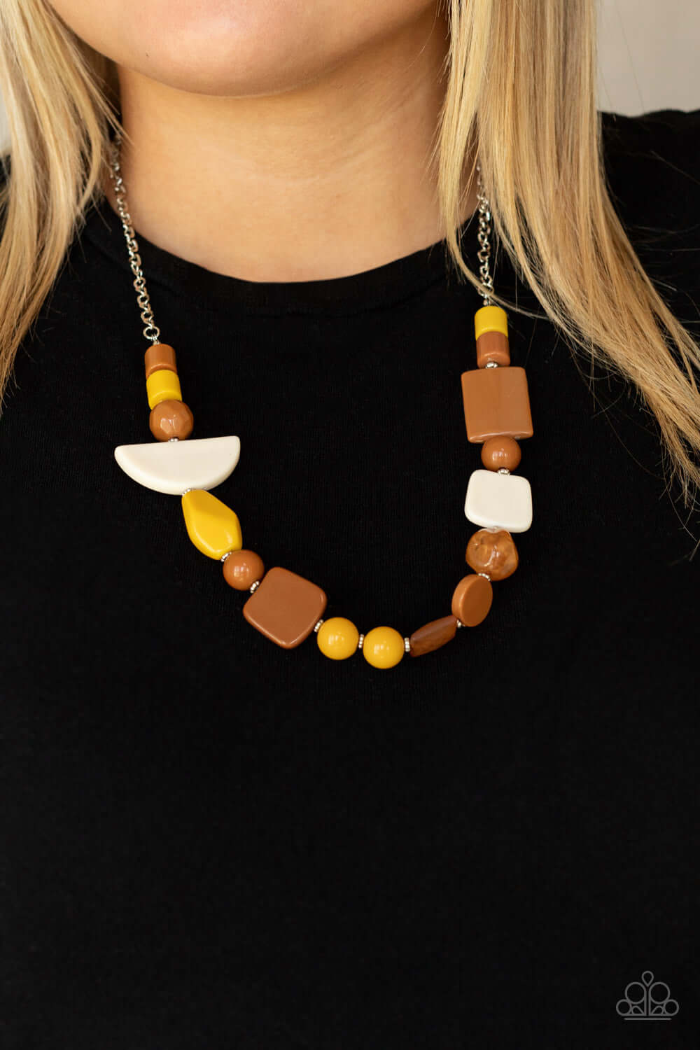 Paparazzi Accessories ❋Tranquil Trendsetter - Yellow Necklace❋ Flat Rate Ship $4.50❋ - Image #2
