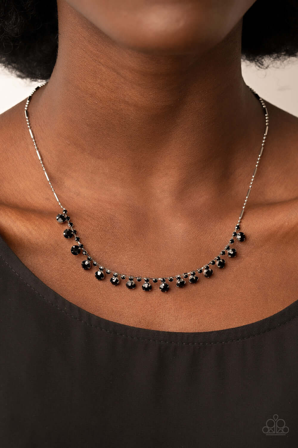 Paparazzi Accessories ❋Cue the Mic Drop - Black Necklace❋ Flat Rate Ship $4.50❋ - Image #2