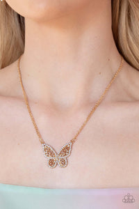 Paparazzi Accessories ❋Baroque Butterfly - Gold Necklace❋ Flat Rate Ship $4.50❋ - Image #2