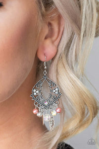 Paparazzi Accessories ✽ Garden Picnic - Orange Earrings✽Flat Rate Ship $4.50✽ - Image #2