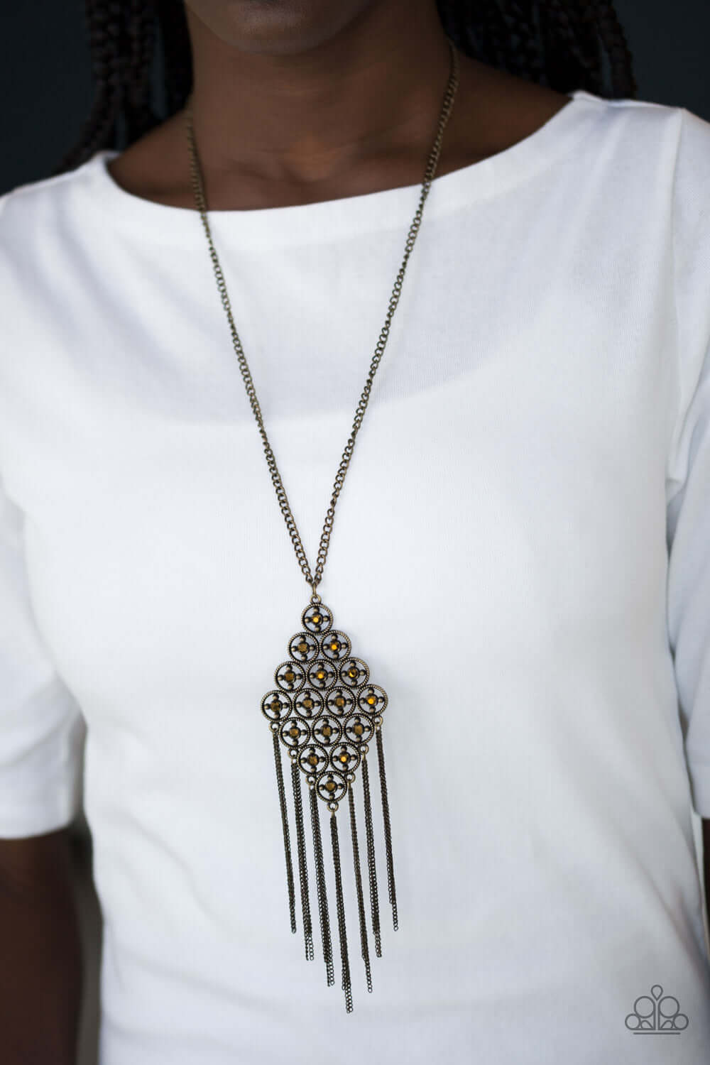 Paparazzi Accessories ✽ Web Design - Brass Necklace✽Flat Rate Ship $4.50✽ - Image #2