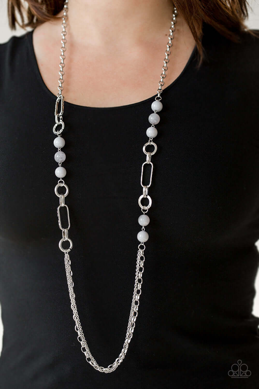 Paparazzi Accessories ❋CACHE Me Out - Silver Necklace❋ Flat Rate Ship $4.50❋ - Image #2