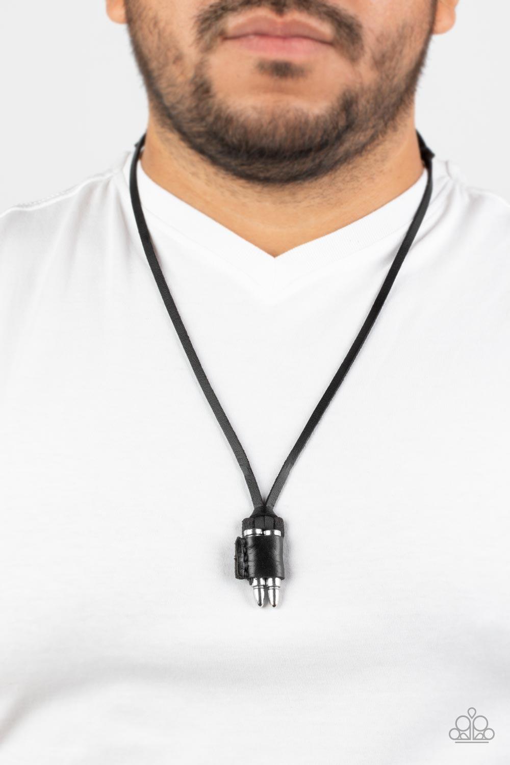 Paparazzi Accessories ❋On the Lookout - Black Necklace❋ Flat Rate Ship $4.50❋ - Image #2